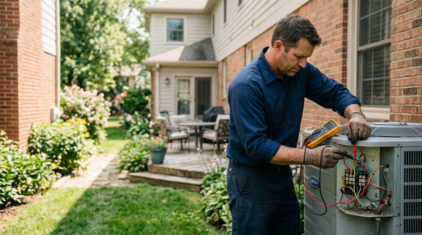 HVAC technician working near Adell, WI
